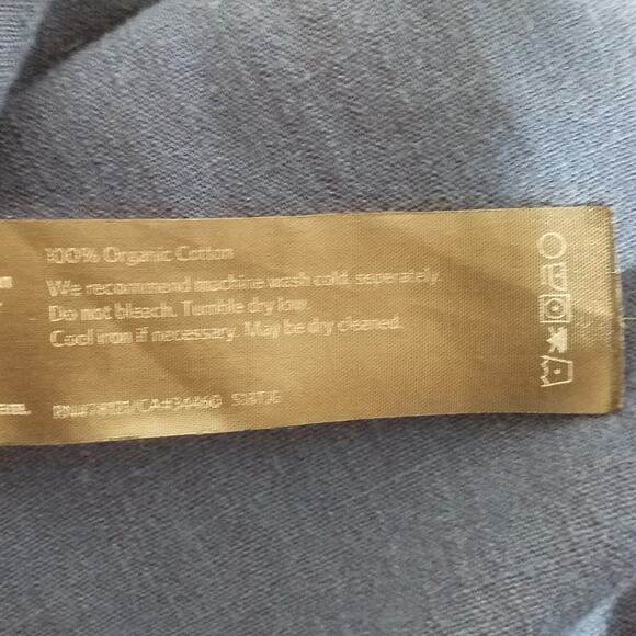 Eileen Fisher Organic Cotton Open Front Knit Cardigan Blue Size M - Picture 9 of 9